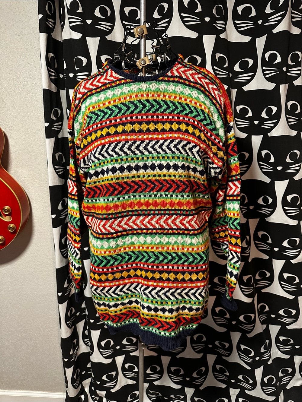 90s cotton ramie sweater from Chaus Sport